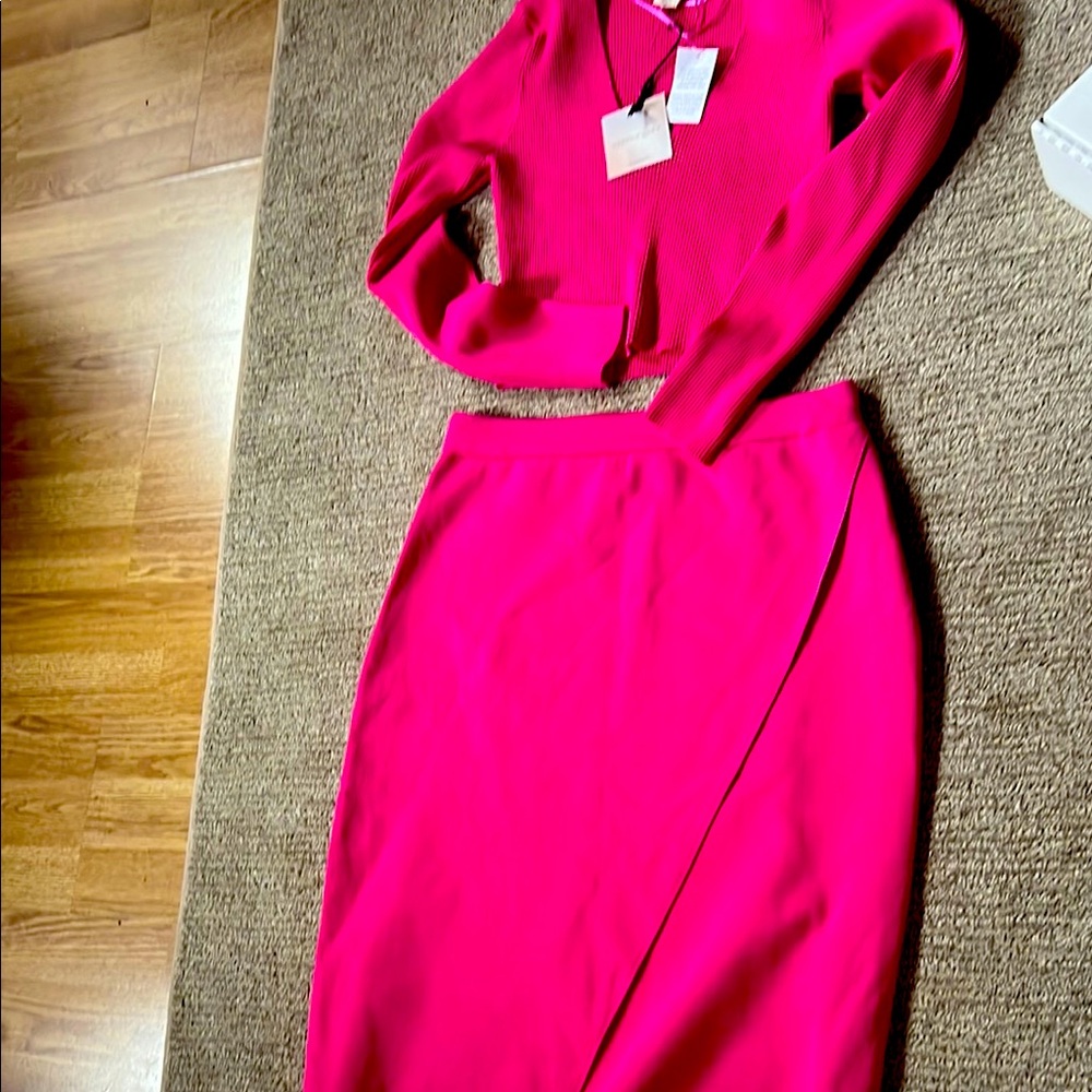 Chic Pink Two-Piece Set happily grey